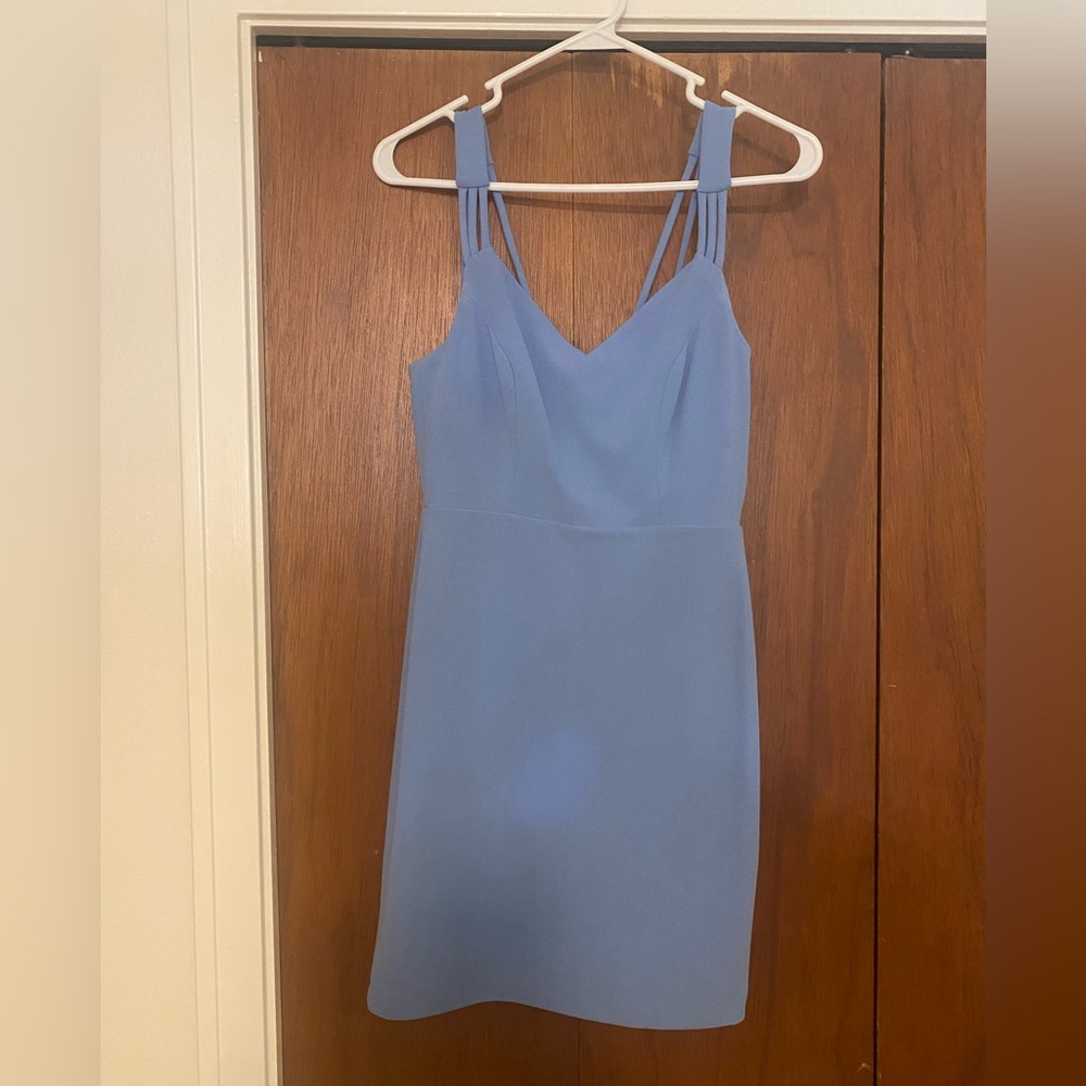 Blue cocktail dress